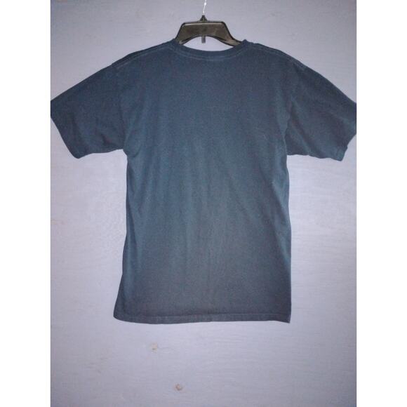 Vans Unisex Crew Neck Blue Lightly Used White Graphic Tee Shirt 100 Cotton - Picture 9 of 13